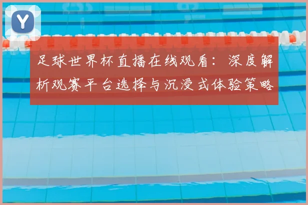足球世界杯直播在线观看：深度解析观赛平台选择与沉浸式体验策略